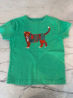 Mini Boden Green Kids' Tiger Graphic Tee